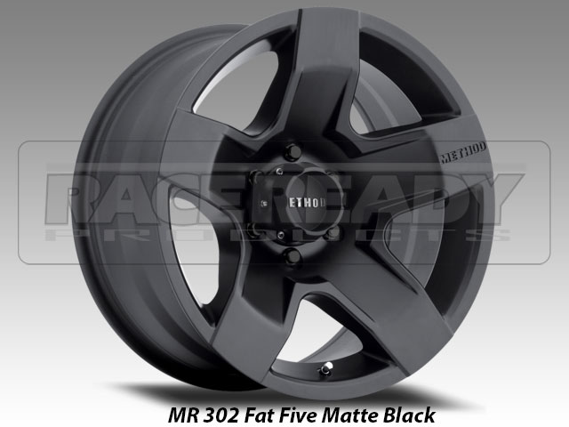 Race Ready > Method 302 Fat Five Matte Black Truck Wheel